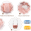 4-pack mikrofiber spa-huvudband 4