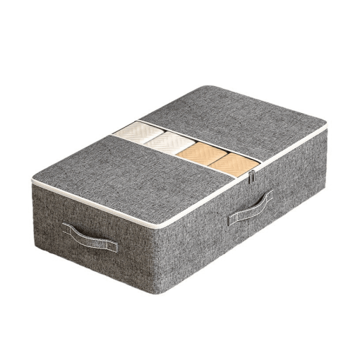 Storage Bin for Clothes Comforters Under Bed Storage Container Foldable Clothes Organizer with Sturdy Zippered For Blanket Cloth