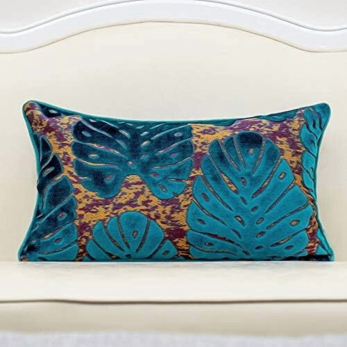 Housse de coussin en velours coupé 45 x 45 cm