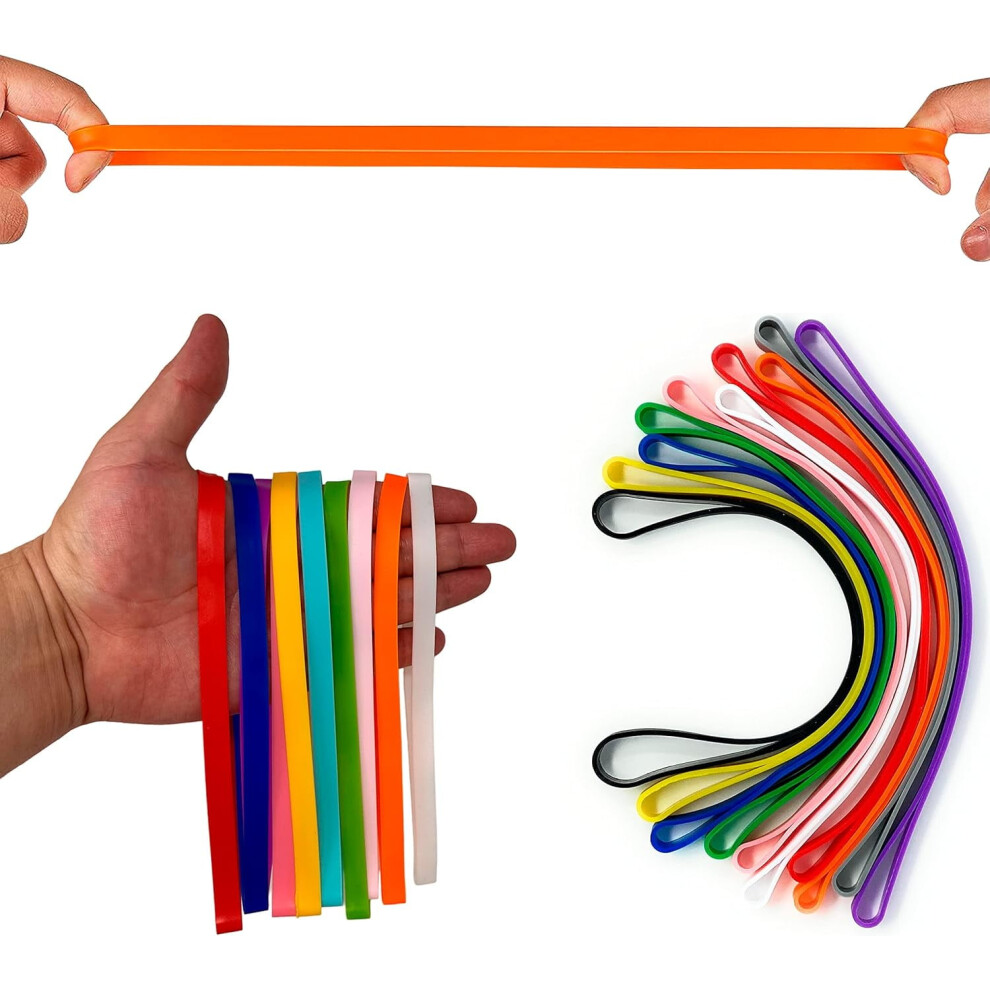 Heavy-Duty Rubber Bands Extra Wide Thick 10 Pcs 9178400607738