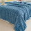 Fleece-heittohuopa tummansininen raidallinen 40x28" 4