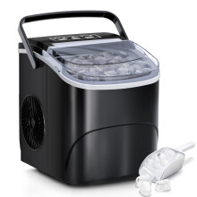 Portable Ice Maker, 26 Lb Maximum Output, Black