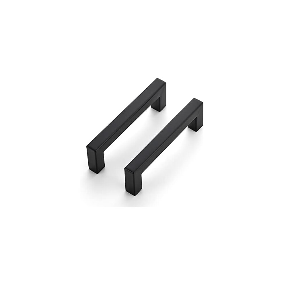 10 Pack 4 Inch Kitchen Square Cabinet Handles Matte Black Cabinet Pulls Black Drawer Pulls Kitchen Cabinet Hardware Handles 9422877285525