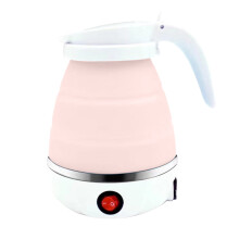 Travel Foldable Electric Kettle, Collapsible Food Grade Silicone Small Kettle Boiling water