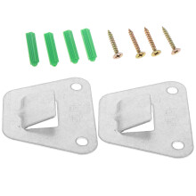 Stainless Steel Wall Mount Range Hood Bracket Set – Compatible with Most Range Hoods
