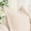 Ensemble de 2 housses de coussin lombaire en coton rayé avec franges 3