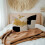Housse de coussin abstraite noire et or 45 x 45 cm 4