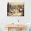 Quadro decorativo rústico em tela com árvore. 2