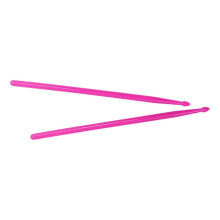2pcs 5A Luminous Drumsticks Nylon Glow Stage Performer Drummer Gift (Pink)