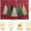 Rote Tischsets mit Weihnachtsbaummotiv, Leinen, 4 Stück, 30 x 45 cm 4
