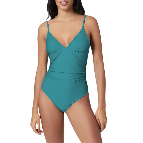 Dame badedrakt med V-hals og monokini