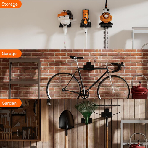 Support mural robuste pour coupe-bordures de jardin (1 pièce) 2