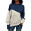 Tröjor för kvinnor Casual Lös stickad pullover Långärmad Rund hals Topp Höst Vinter 2