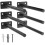 Schwarze 8"-Wandregalhalterungen (6er-Pack) 1