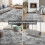 Checkered area rug beige white 5x8 feet 8