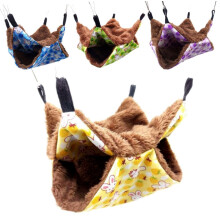 Double Level Pet Cage Hammock, Warm Hammock for Small Animal Parrot Sugar Glider Ferret Squirrel Hamster Rat Playing Sleeping