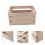 Bosca Eagraithe Deisce Adhmaid, Donn, 30x20x16cm 1