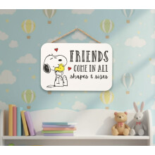 Peanuts Snoopy Be Happy fali tábla 11,25" négyzet alakú