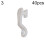 40Pcs Window Curtain Rod Slide Rail Track Glider Drape Pole Runner Loop Hook 3