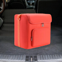 Car Refrigerator Bag Container Lightweight Waterproof Freezer Cover Picnic Tote Bag for Office Party BBQ Camping Refrigerator orange