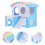 2pcs Guinea Pig Double Layer Hideout Decorative Villa House Cage Accessory 2