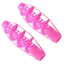 2 Pcs Spiral Curling Iron Hair Curlers Claw Clip Perm Rods Roller Styling Products Accessories Women's Miss