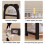Plastic Shoe Rack Organizer 4-Tier Black White Coffee 6