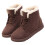 Women's Brown Leather Stack Heel Boots Size8.5 4