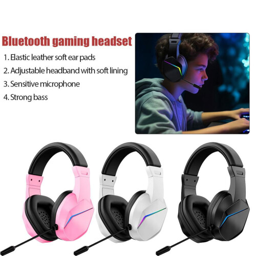 Wireless Bluetooth Gaming Headset with Mic 2