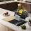 Countertop Sponge Rag Rack, Multifunction Sink-Side Kitchen Storage, Dishcloth and Scrubber Holder 6
