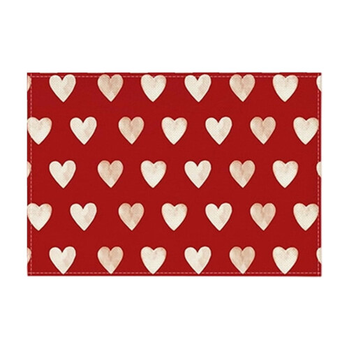 Valentijnsdag placemats – Polyester met hartjesdesign 45x30cm 1