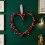 Artificial Heart Wreath Red and White 17.7 Inch 5