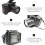 Câmera digital para vlogs, tela LCD Ultra HD 1080p de 2,4 polegadas com zoom digital de 16x, câmera com sensor de movimento para iniciantes em 5