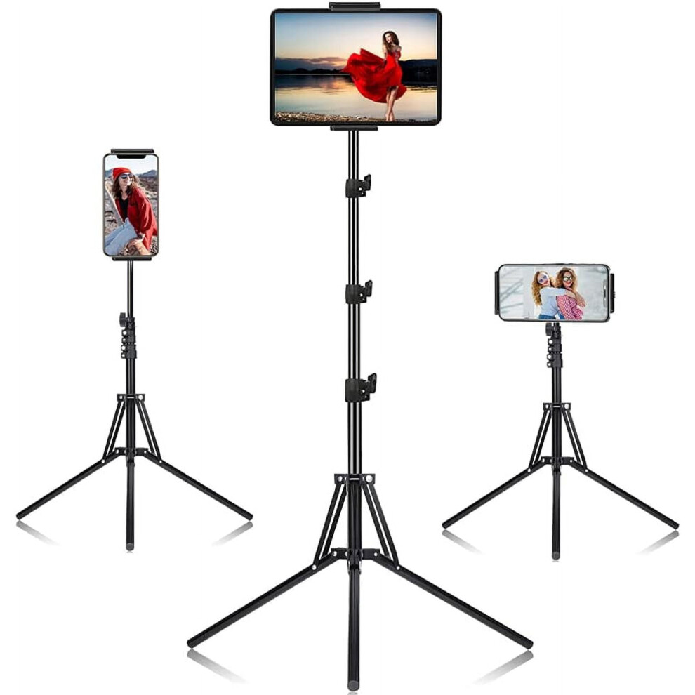 Adjustable 65" Ipad Tripod Stand Â 360 Rotating, Compatible With Ipad Pro, Iphone, Kindle & Tablets 4.5"-12.9" 9399596499147