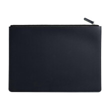 Premium PU Leather File Document Bag - Sleek, Waterproof Official Briefcase for Men & Women Black