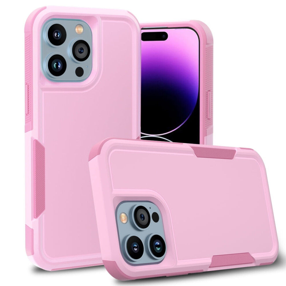 Xhy Case For Iphone 14 Pro (6.1", 2022) Â 2-In-1 Rugged, Military-Grade, Drop-Resistant, Detachable Tpu, Pink 9399596499260
