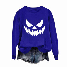 Naisten pitkähihainen halloween-toppi silmäniskukuviolla
