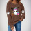 Halloweentröja höst långärmad rolig spöke rund halsringning läskig raglanpullover med grafisk design 2
