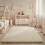 Ivory Shag Area Rug 4x6 ft – Ultra Soft Non-Slip Polyester 3