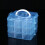 Boîte de rangement transparente empilable à 3 niveaux et 18 compartiments 1
