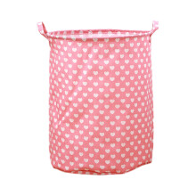 Cesto de roupa suja dobrável extra grande em tecido com alças.