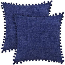 Housses de coussin en chenille 30 x 50 cm, lot de 2