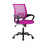 Pink Mesh Ergonomic Office Chair with Lumbar Support and 1