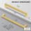 Gold Cabinet Pulls Brushed Brass 6.25 Inch 10 Pack 3