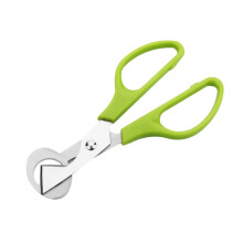 2pcs Stainless Steel Quail Egg Cutter Scissors with Comfort Grip Handle for Clean Shell Removal Green