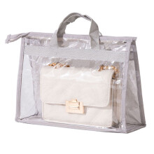 Transparente Staubschutztasche mit Griff, PVC & Vliesstoff