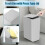 10L Slim Pop-Up Lid Trash Can – 2.6 Gal, Grey, 2 Pack 4