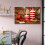 Groot kerstcanvas wanddecoratie - Kerstmanontwerp (zonder lijst) 2