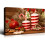 Groot kerstcanvas wanddecoratie - Kerstmanontwerp (zonder lijst) 1