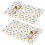 Tischsets mit Blumenmuster, 2er-Set, 45,7 x 30,5 cm, PVC 1